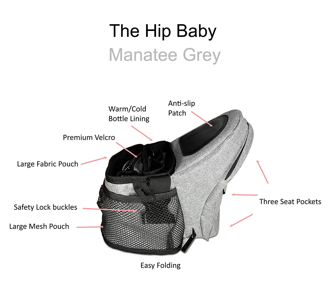 The Hip Baby - Manatee Grey
